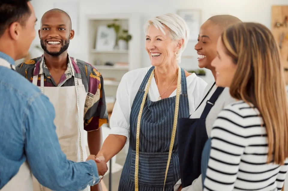 Team collaborating on employee benefits strategy